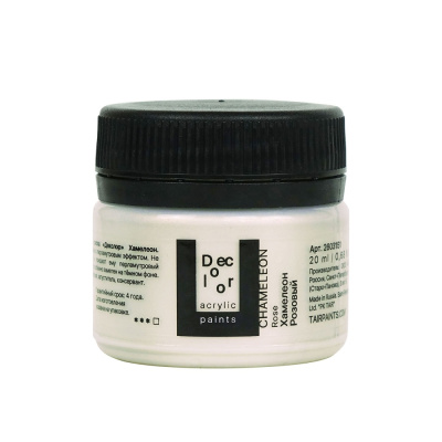 Акрил Таир "Деколор" 20 мл, Розовый Хамелеон