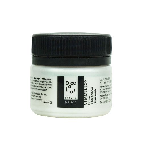 Акрил Таир "Деколор" 20 мл, Зеленый Хамелеон