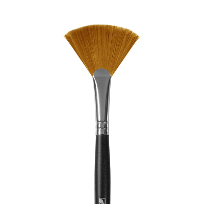 Кисть синтетика №8 веерная Альбатрос "Профи" длинная ручка