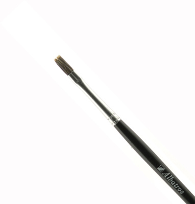 Кисть горный колонок №4 плоская Альбатрос, короткая ручка