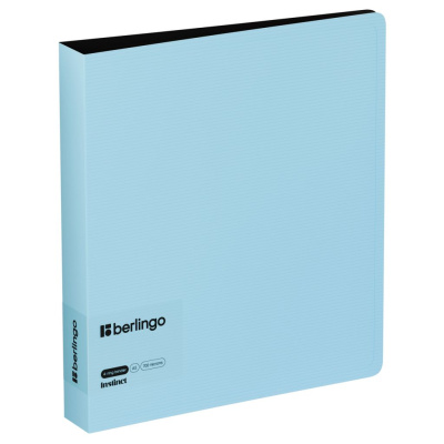 Папка на 4 кольцах Berlingo "Instinct" А5, 35 мм, 700 мкм, D-кольца, с внутр. карманом, аквамарин