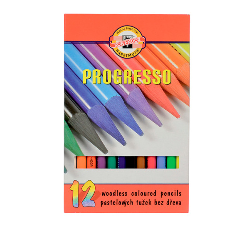Набор карандашей цветных Koh-I-Noor "Progresso" 12 шт в картоне