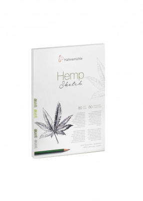 Альбом-склейка для набросков Hahnem?hle "Hemp Sketch" A4 80 л 80 г, волокна конопли 60% и хлопок 40%