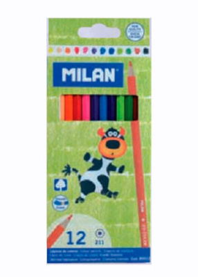 Набор карандашей цветных "Milan" 12 цв в картонной упаковке