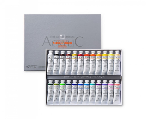Набор акрила ShinHanart ACRYLIC COLOR PRO 24 цв*20 мл