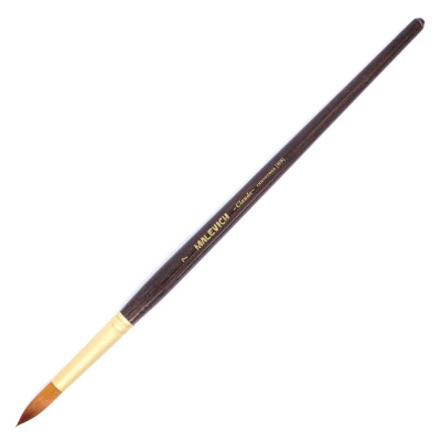 Кисть синтетика №7 круглая Малевичъ "Клод"