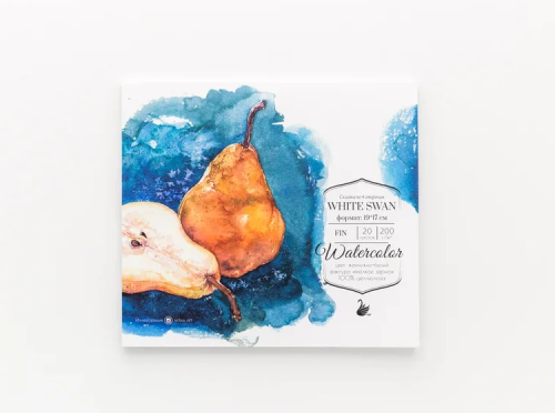 Склейка для акварели "White Swan", Fin, 19х17 см, 20 л 200 г
