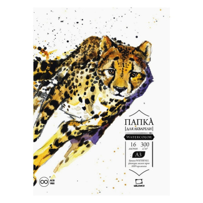 Папка для акварели Малевичъ "Waterfall" А3 16 л 300 гр