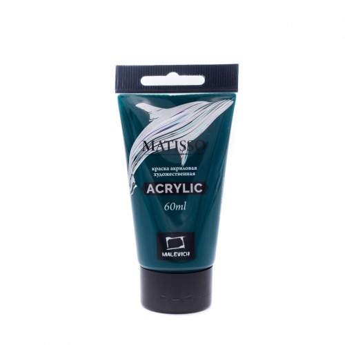 Акрил Малевичъ "Matisso" 60 мл, зеленая "ФЦ"