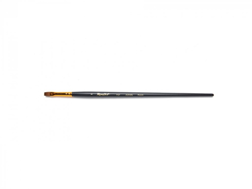 Кисть колонок №8 плоская Roubloff "1127" длинная ручка, матовая
