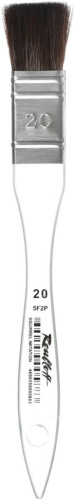Кисть синтетика белка имитация №20 Roubloff "5F2Р" короткая ручка прозрачная