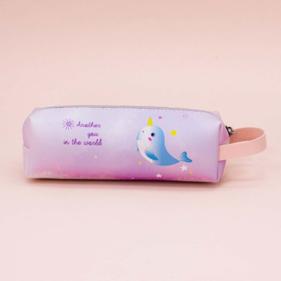Пенал "Whale-unicorn", purple