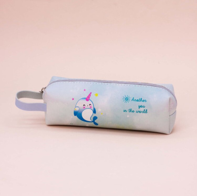 Пенал "Whale-unicorn", green