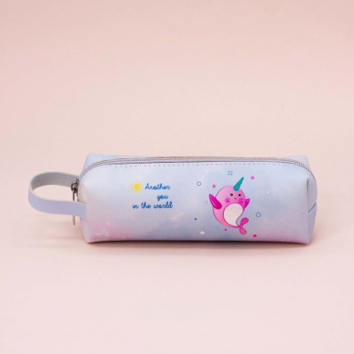 Пенал "Whale-unicorn", blue