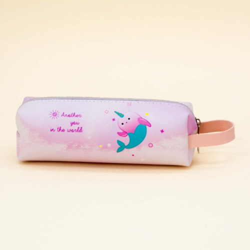 Пенал "Whale-unicorn", pink