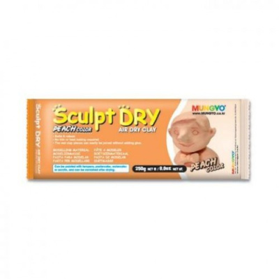 Глина для моделирования Mungyo "Sculpt Dry" 250 г персиковая