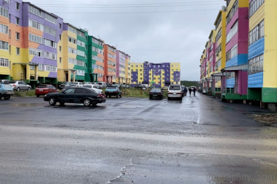 В Удачном завершен первый этап благоустройства двора 31 дома /  Мирный Мирнинский Республика Саха (Якутия)