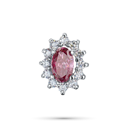 Классическая подвеска из белого золота э0912пд05220102_pink