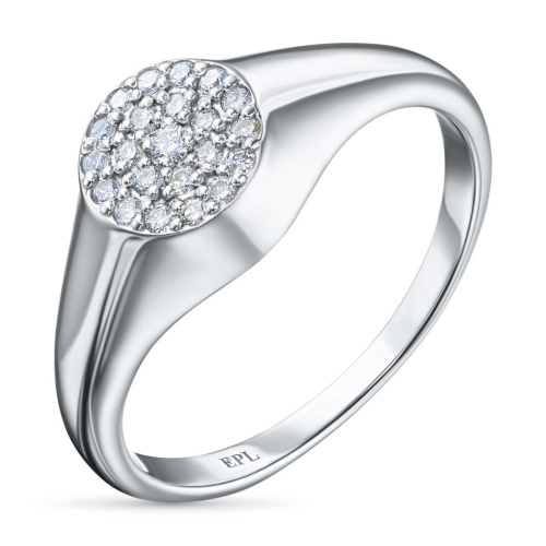 Кольцо из белого золота с бриллиантами э4001кц04220003