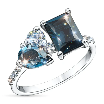 Кольцо из белого золота с и топазами э4771кц06250360_white
