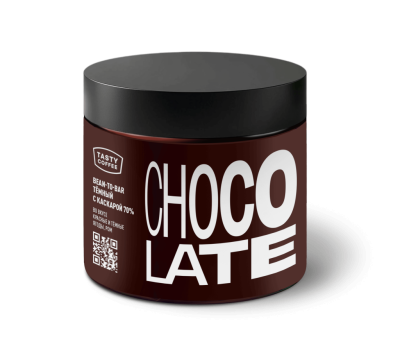 Тёмный горячий шоколад с каскарой, 70%