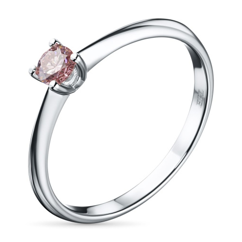 Помолвочное кольцо из белого золота э0912кц07190200_pink