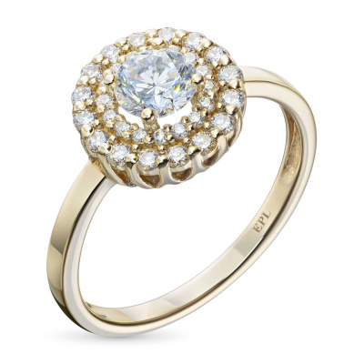 Классическое кольцо из желтого золота э0312кц11210654_white