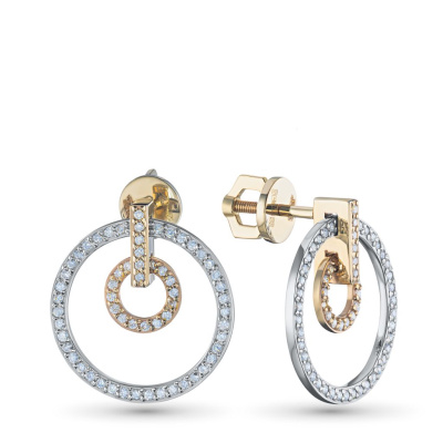 Пусеты из белого золота э4112пс07240370_white