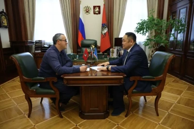 Альберт Семенов провёл рабочую встречу с председателем Мосгордумы Алексеем Шапошниковым /    