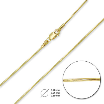 Цепь из желтого золота НЦ15-078020d