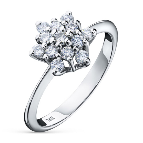 Кольцо из белого золота с бриллиантами э0901кц06181000