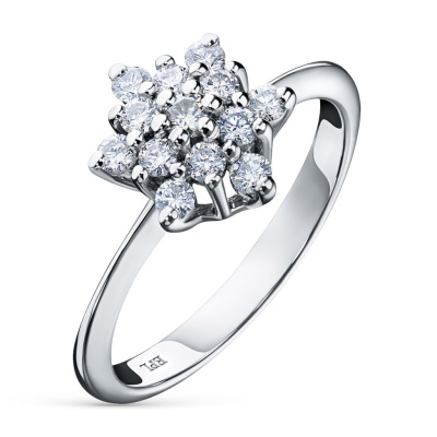 Кольцо из белого золота с бриллиантами э0901кц06181000