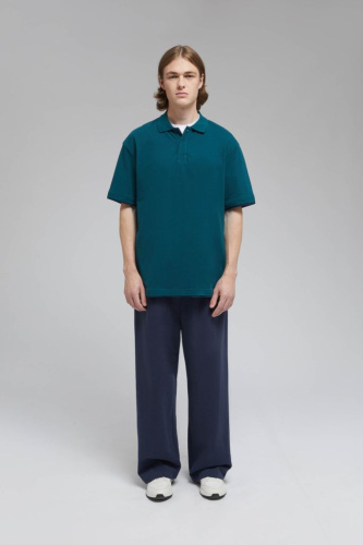 Поло из хлопка пике с коротким рукавом