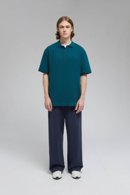 Поло из хлопка пике с коротким рукавом