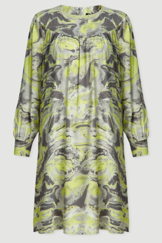 Платье свободного силуэта с принтом