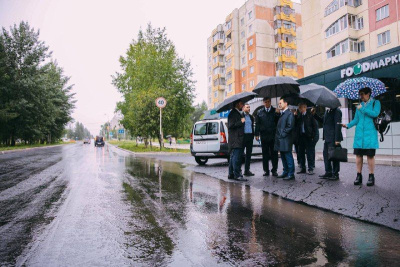 Одну из главных улиц ремонтируют в Нерюнгри /  Нерюнгри Нерюнгринский Республика Саха (Якутия)