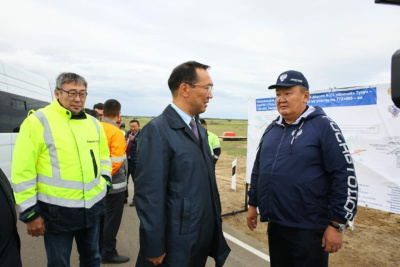 Завершилось асфальтирование федеральной трассы «Вилюй» от Нюрбы до реки Мархи в Якутии /    Республика Саха (Якутия)