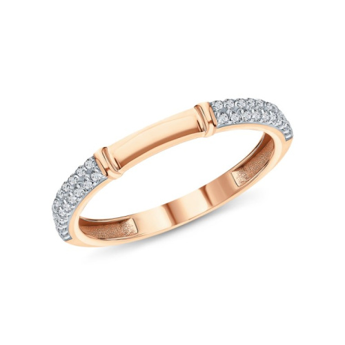 Золотое кольцо с фианитами