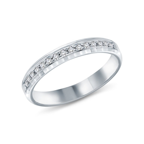 Золотое обручальное кольцо с бриллиантами