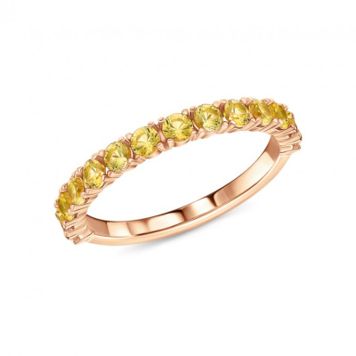 Золотое кольцо с сапфирами природными