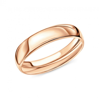 Золотое обручальное кольцо