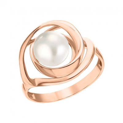 Золотое кольцо с жемчугом