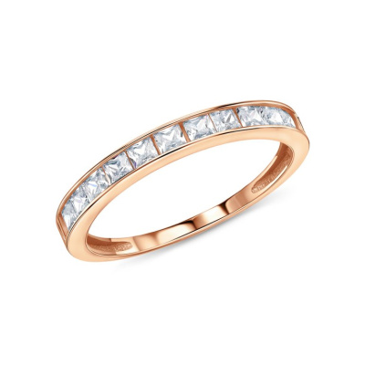 Золотое кольцо с фианитами