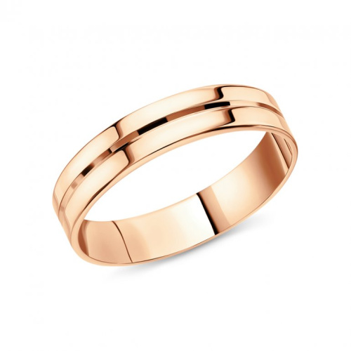 Золотое обручальное кольцо