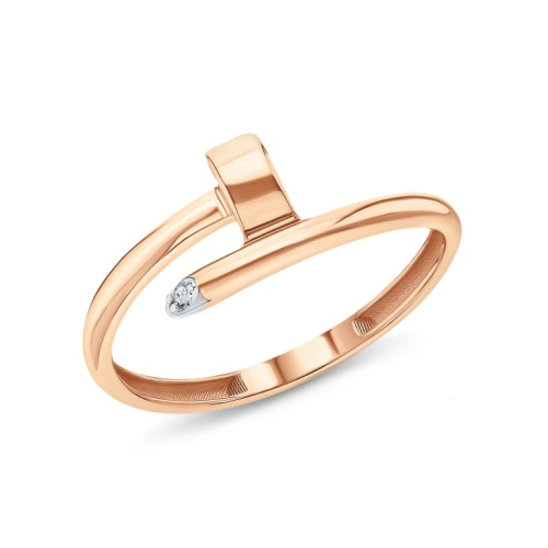 Золотое кольцо с фианитами