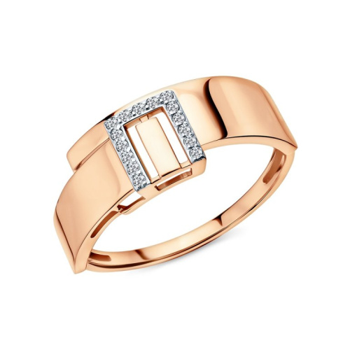 Золотое кольцо с фианитами