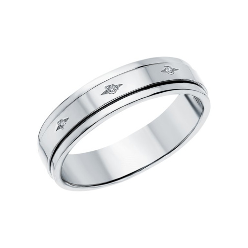 Серебряное кольцо с фианитами