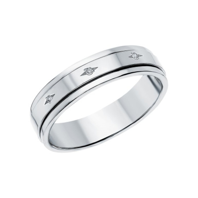 Серебряное кольцо с фианитами