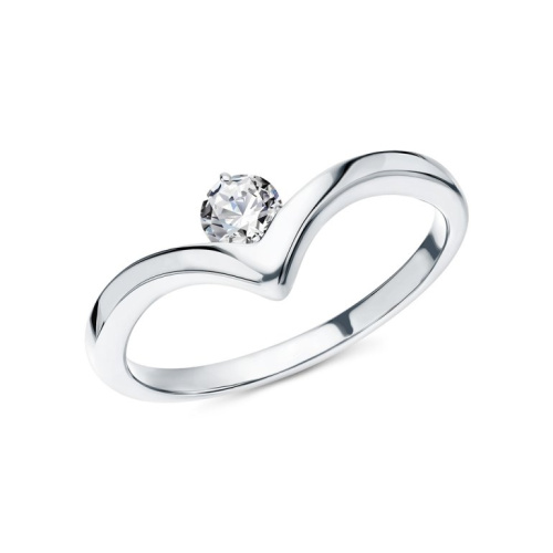 Серебряное кольцо с фианитами