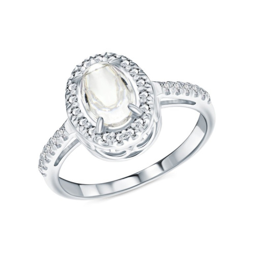 Серебряное кольцо с фианитами